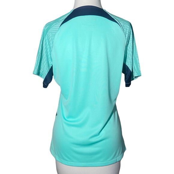 NIKE DRI-FIT Football Soccer T Shirt Vivid Mint Blue Women's Size M Short Sleeve - Picture 4 of 8